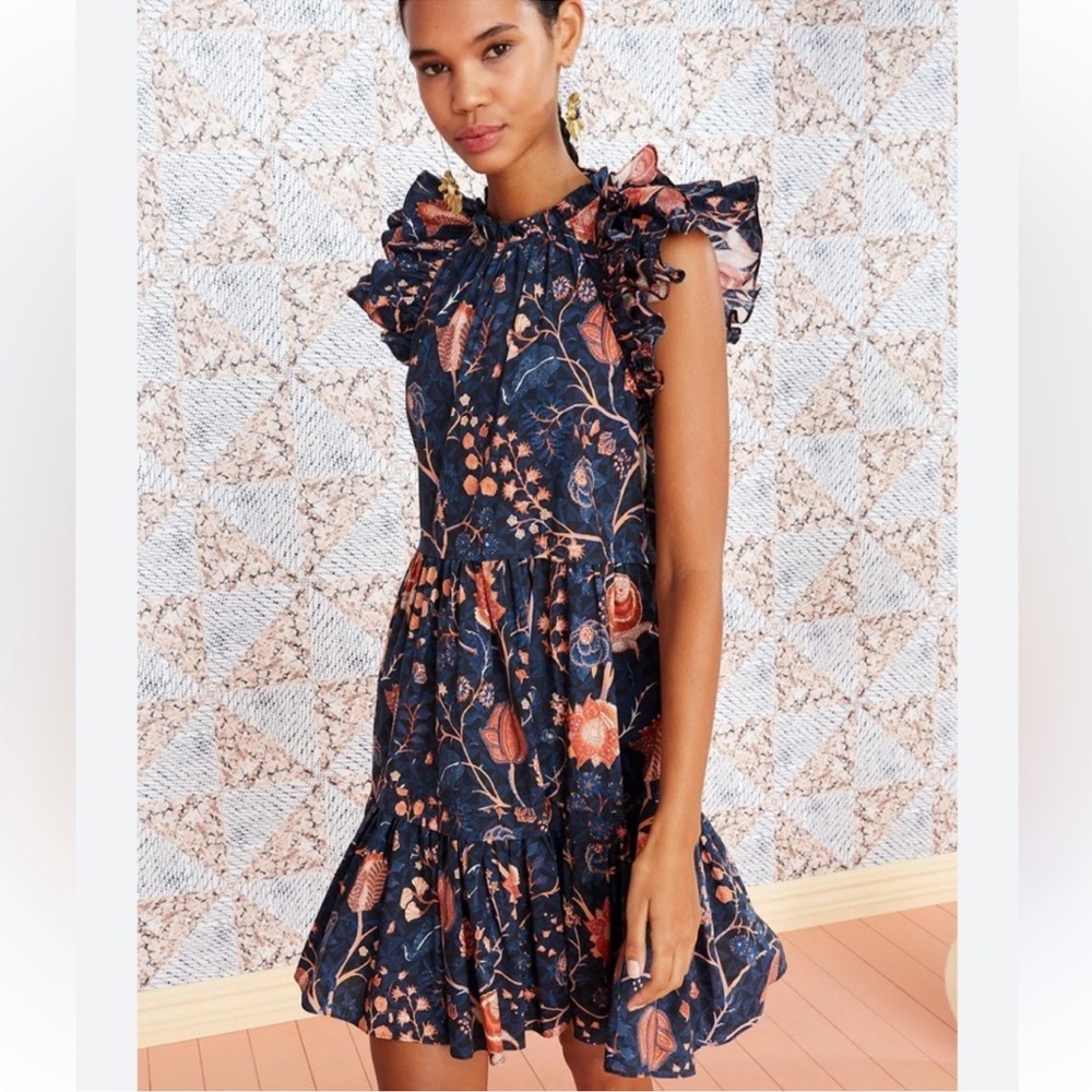 EUC Ulla Johnson Eden Ruffle dress 6 - Picture 16 of 16